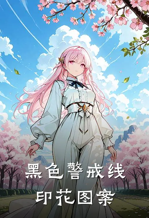 黑色警戒线印花图案