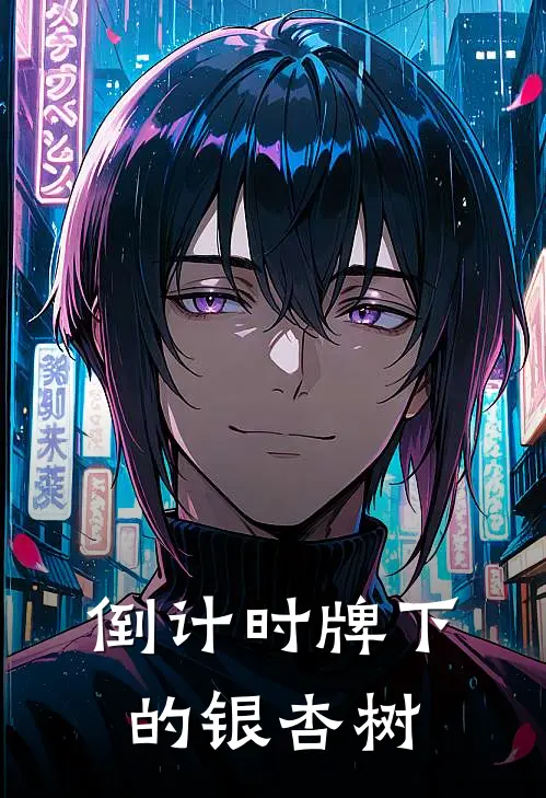 倒计时牌下的银杏树